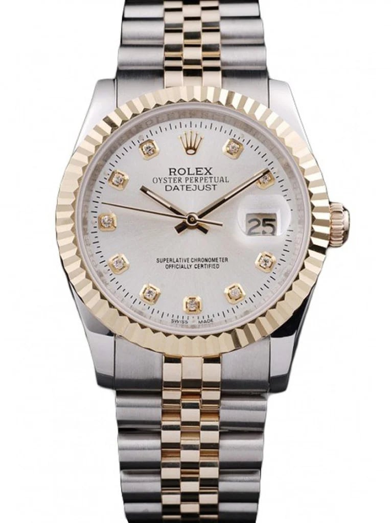 Rolex Datejust 36mm White Dial SRL10 view 2