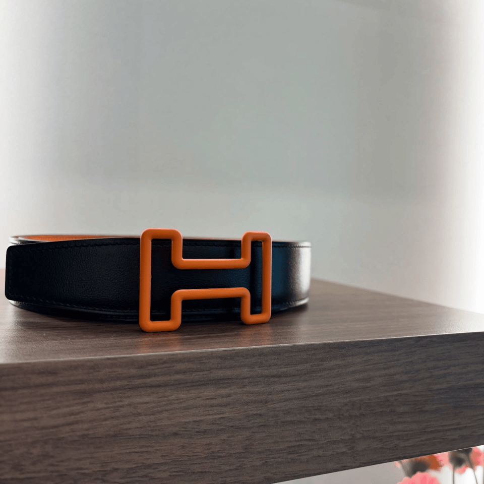 Hermes Initiales Monogram Camouflage 38mm Belt For Men view 3