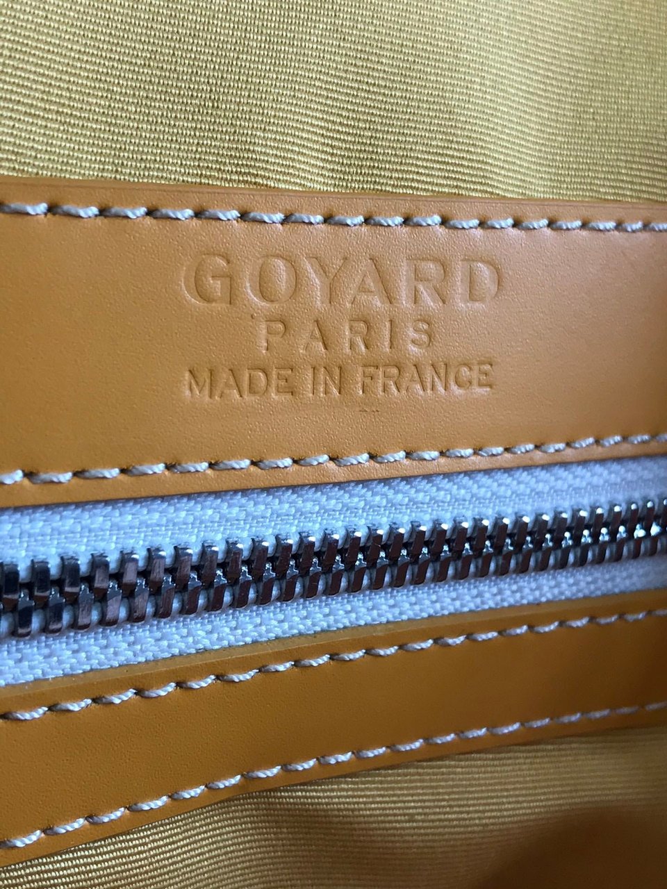 Goyard Boston 50cm Bag Yellow Goyardine Canvas And Calfskin Trim view 8