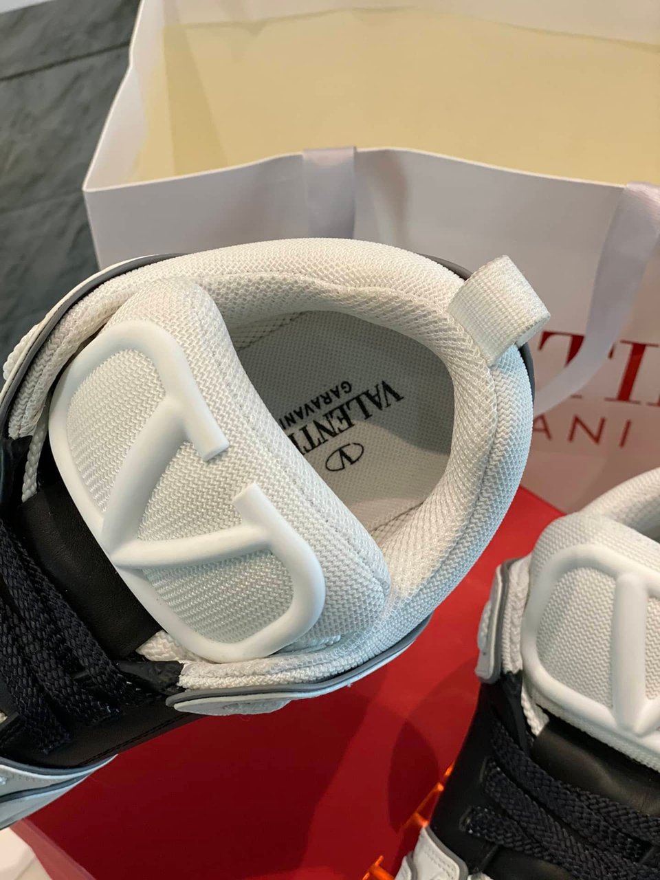 Valentino Garavani Open Skate Sneakers White And Black view 4
