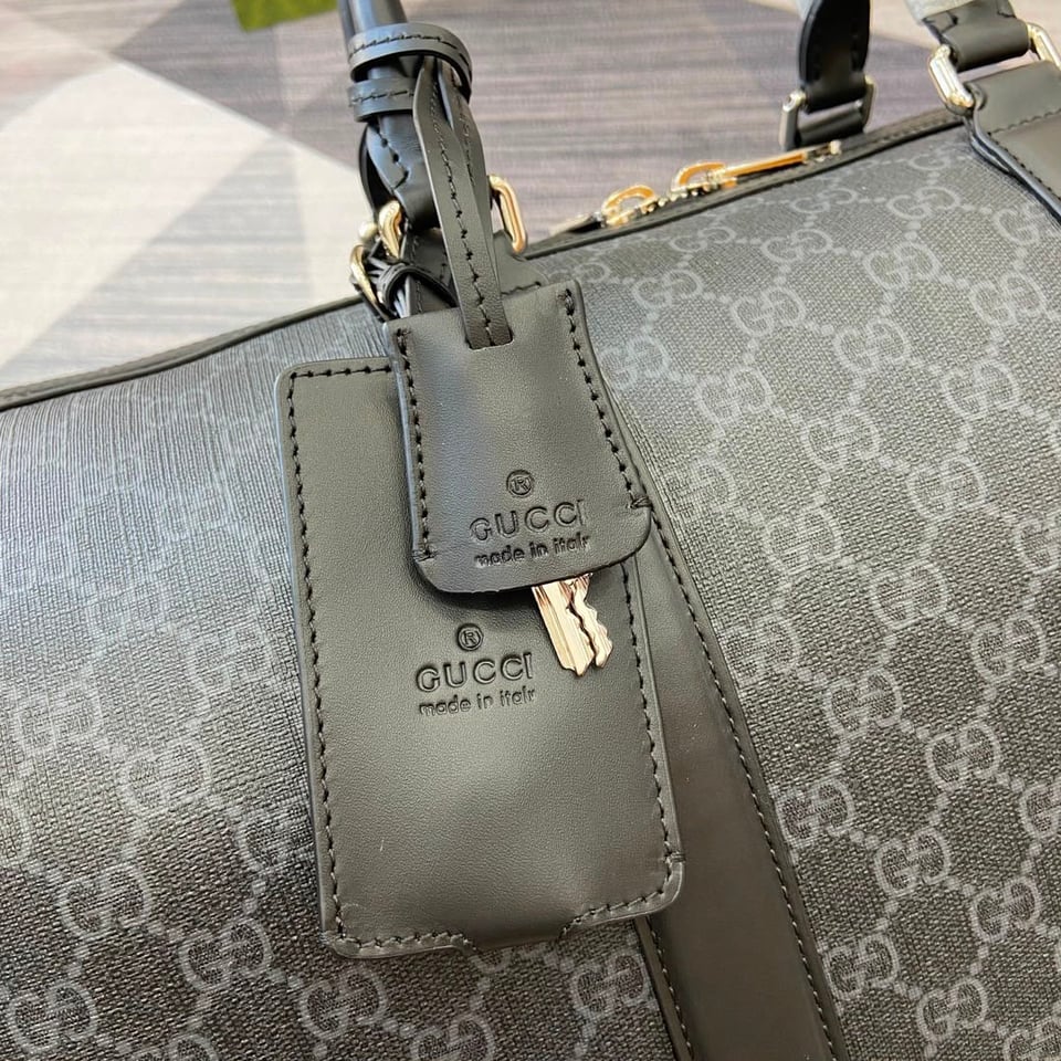 Gucci GG Black Medium Duffle Bag 45cm/17.7in 792074 view 5
