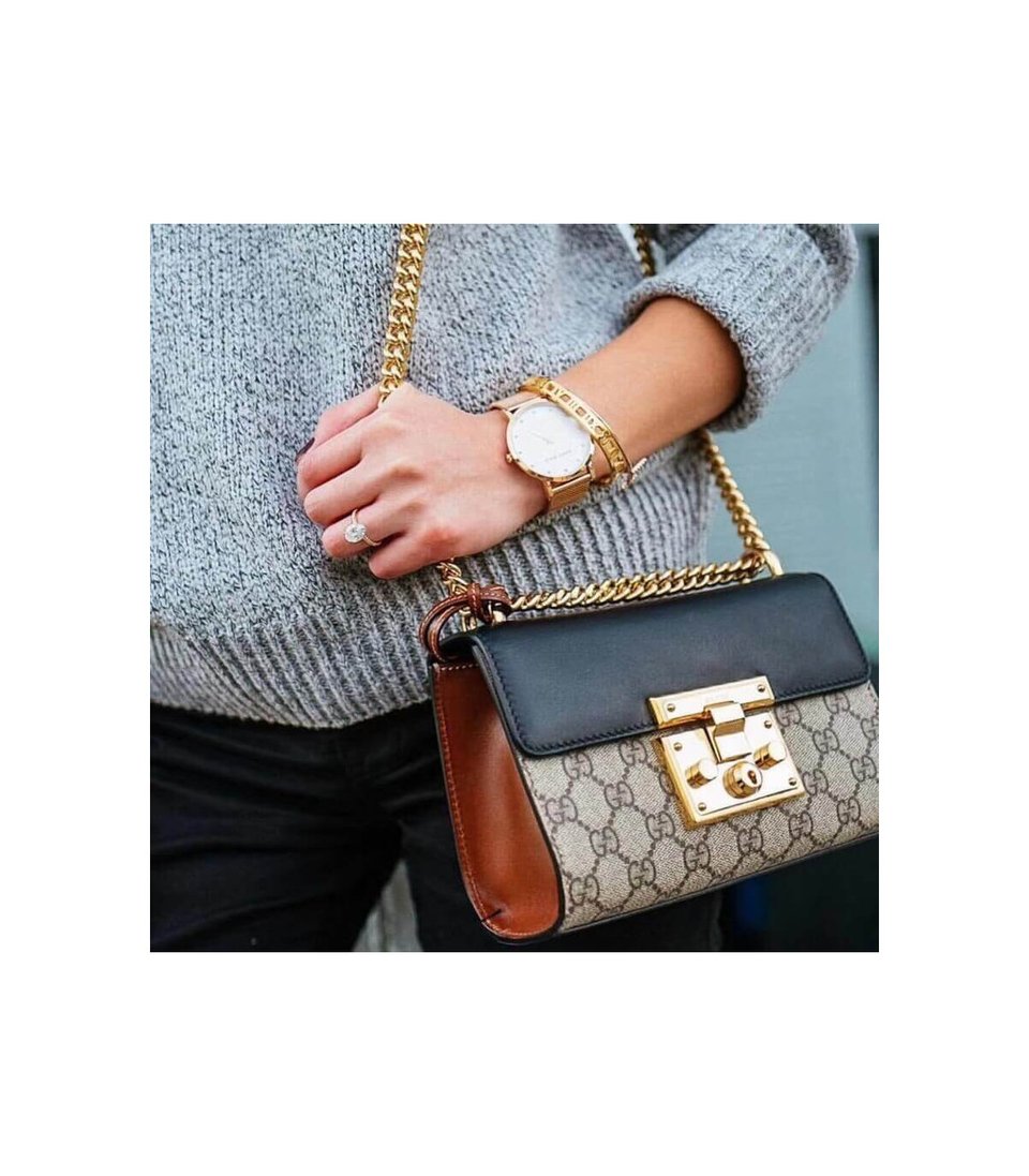 Gucci Padlock Small GG Shoulder Bag Black view 4