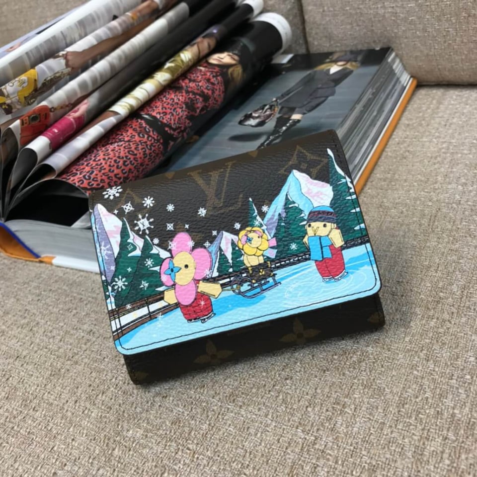 Louis Vuitton Monogram Vivienne Skating Victorine Wallet view 3