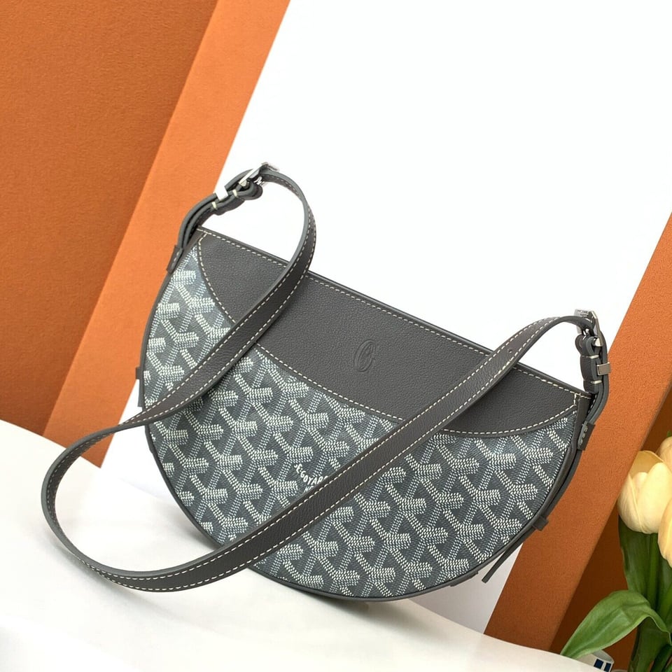 Goyard Hirondelle Bag – Bagistry Closet Grey 25cm view 4