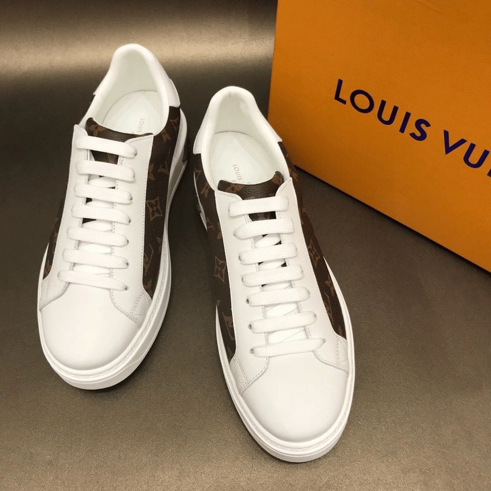 Louis Vuitton Time Out Sneaker Monogram Canvas White For Women view 9