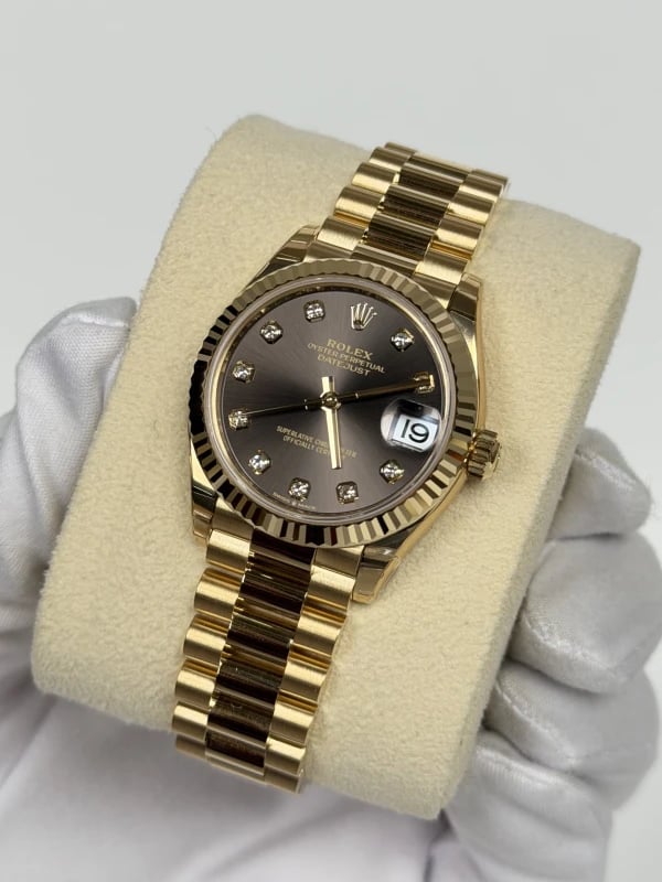 [Superclone] Rolex Datejust 31mm Dark Grey Dial Fluted President 278278 view 2