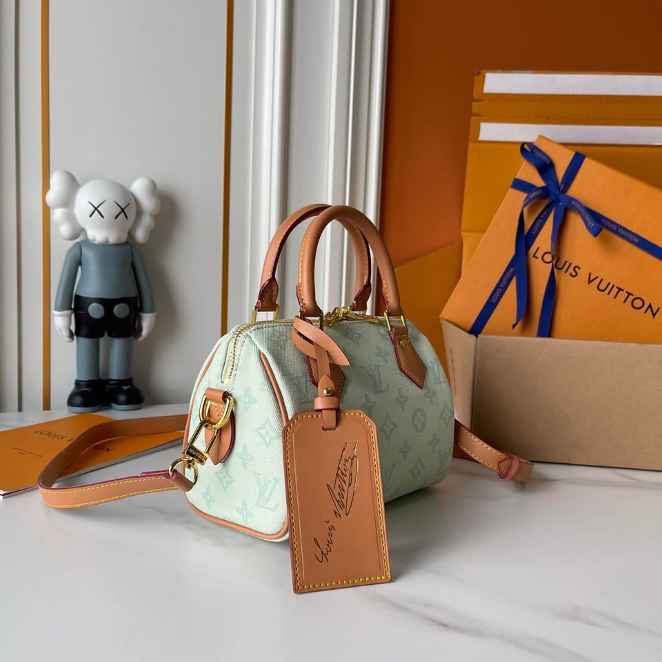 Louis Vuitton Speedy Bandoulière 20 Bag Monogram Origine Vert Asnière M27530 view 9