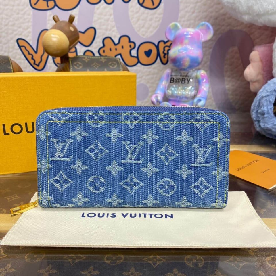 Louis Vuitton Monogram Denim Zippy Wallet view 3