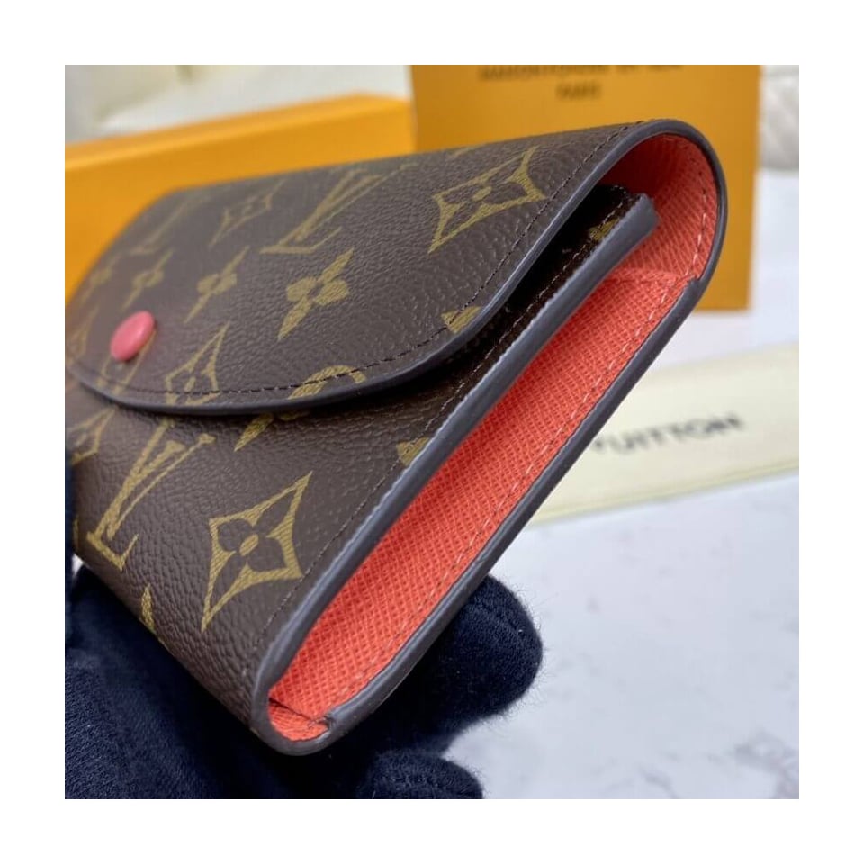 Louis Vuitton Monogram Canvas Emilie Wallet Watermelon Red view 5