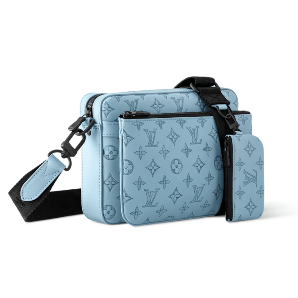 Louis Vuitton Sky Blue Trio Messenger For Men 25cm M14781 view 4