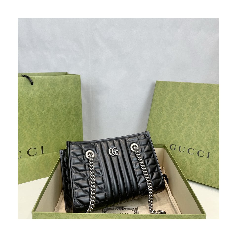 Gucci GG Marmont Small Tote Bag Black view 8
