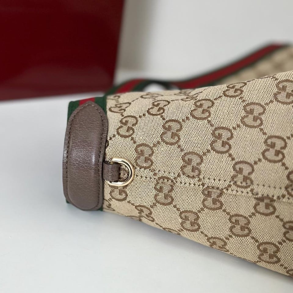 Gucci Giglio Large Tote Bag 54cm/21.3in Beige And Brown 853971 view 8