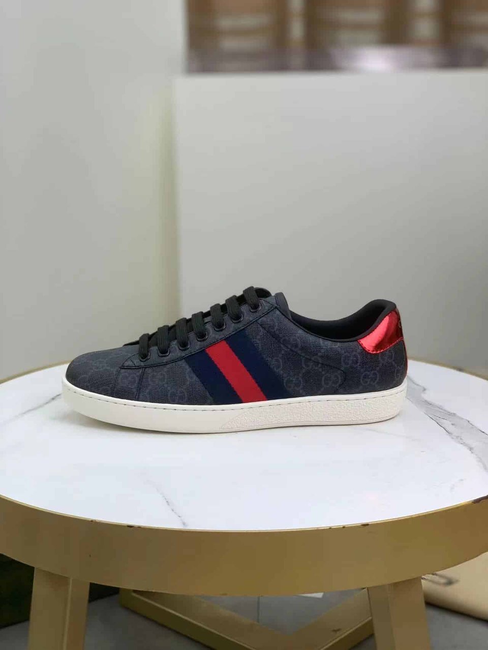 Gucci Gg Ace Supreme Sneakers Black 429445 K2Lh0 1130 view 3
