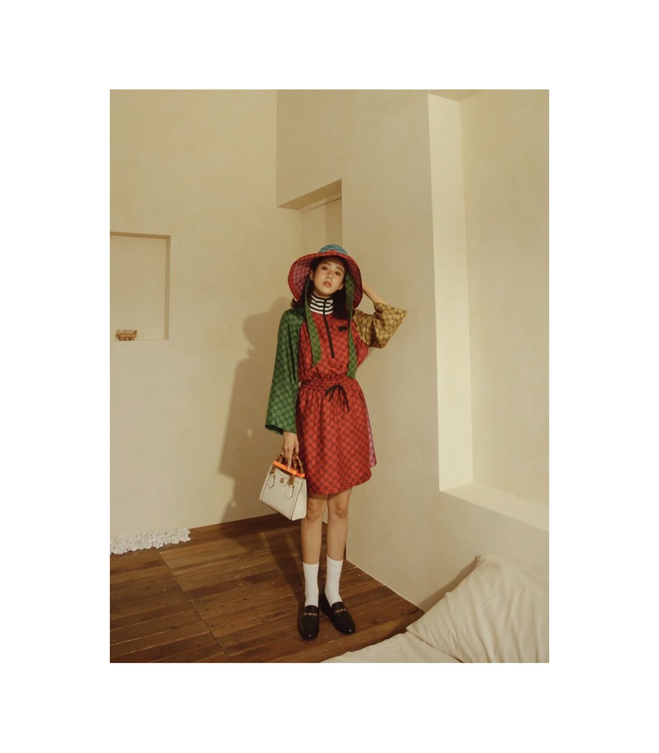 Gucci Diana Mini Tote Bag White view 10