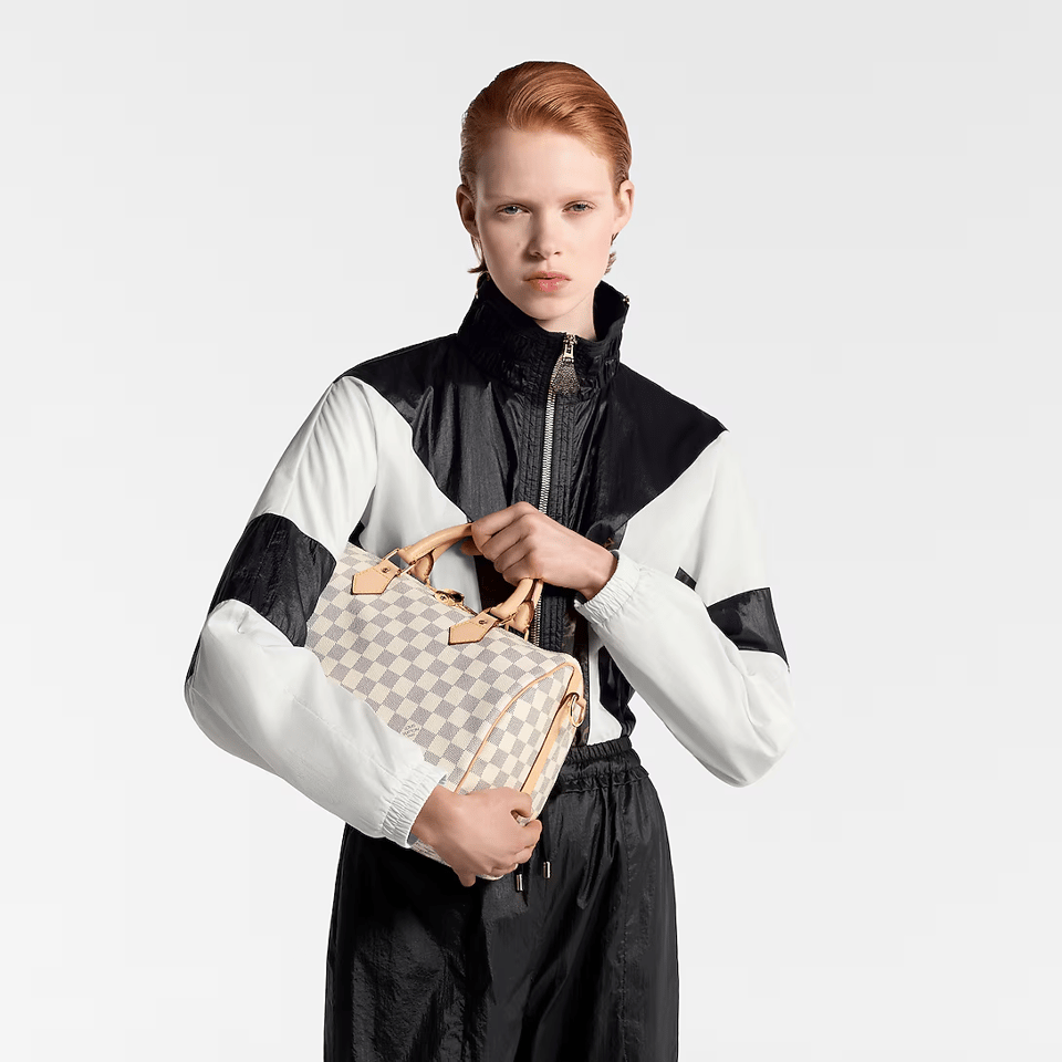 Louis Vuitton Speedy Bandoulière 30 Damier Azur 30cm N41370 view 6