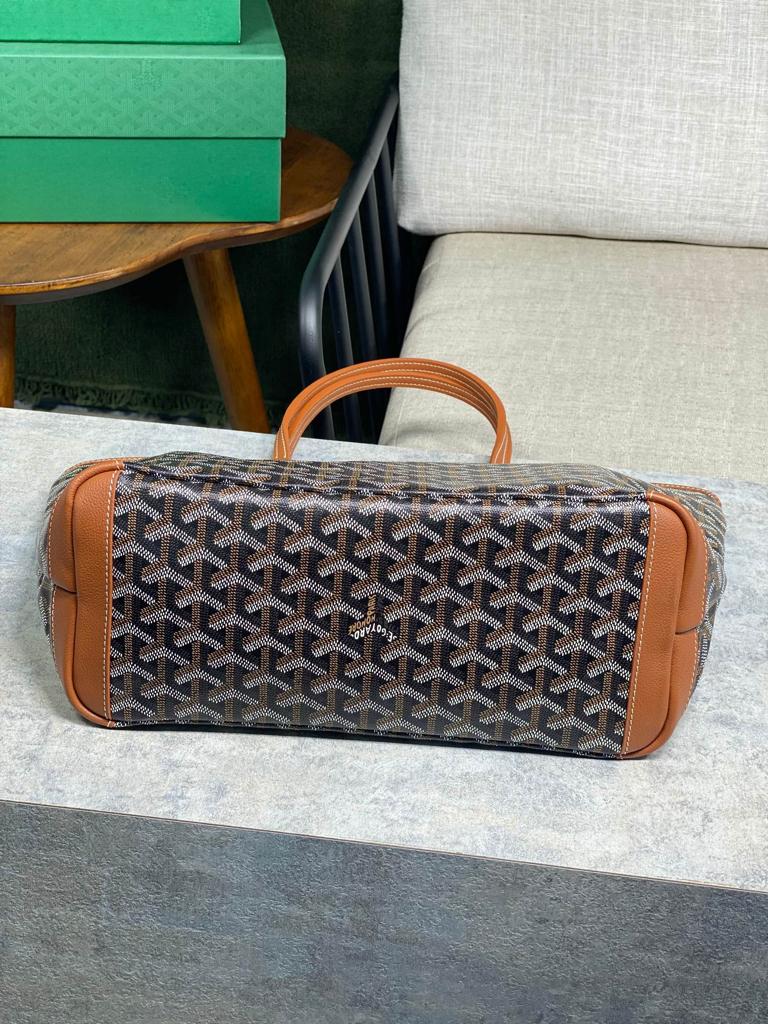 Goyard Artois PM Tote Bag 40Cm Black And Tan Canvas view 6