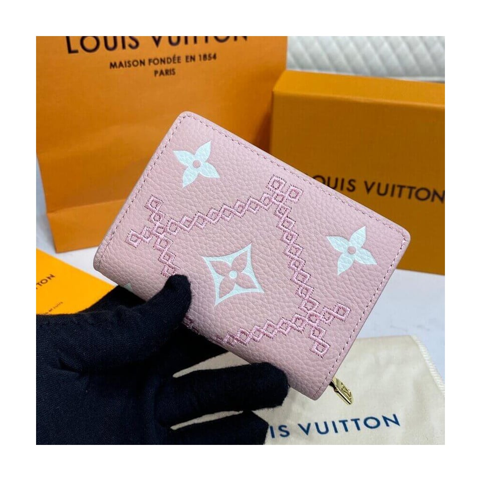 Louis Vuitton Monogram Empreinte Clea Wallet Pink view 4