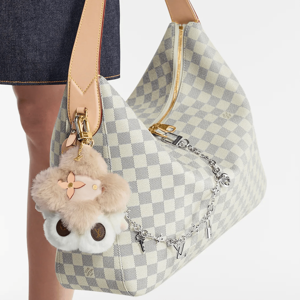 Louis Vuitton Slouchy MM Shoulder Bag Damier Azur 40cm/15.7in N00126 view 5
