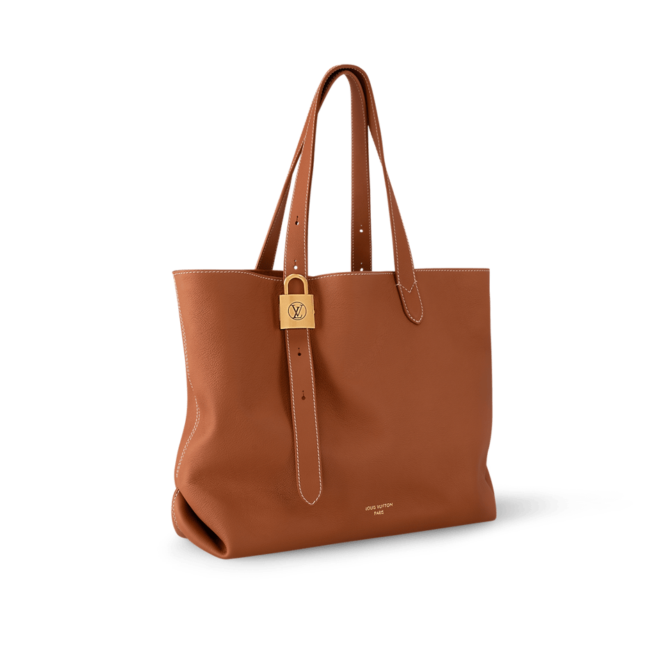 Louis Vuitton LV Low Key Cabas MM Cognac Brown M25342 47cm/ 18.5in view 3