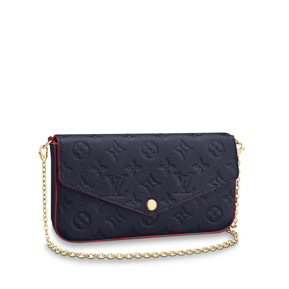 Louis Vuitton F Licie Pochette Navy Blue 21cm/8.3in view 2