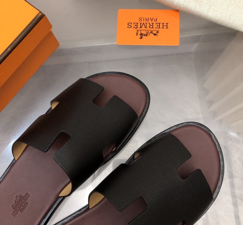 Hermes Izmir Sandal Black And Brown view 8