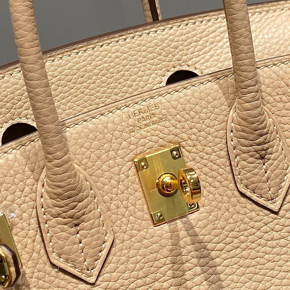 Hermes Birkin 20Cm Trench Togo Leather Gold Hardware view 9