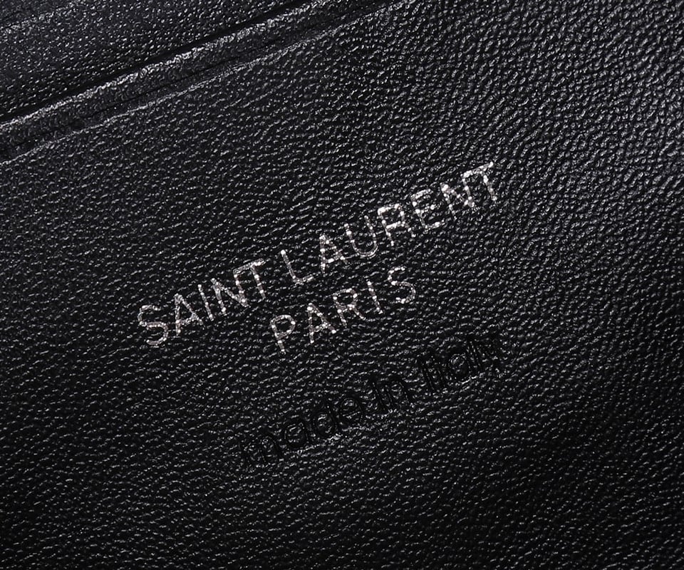 Saint Laurent Lou Camera Bag In Quilted Noir Leather Black 18Cm view 8