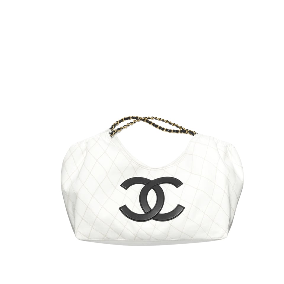 Chanel Coco Beach White And Black 43cm/16.9in