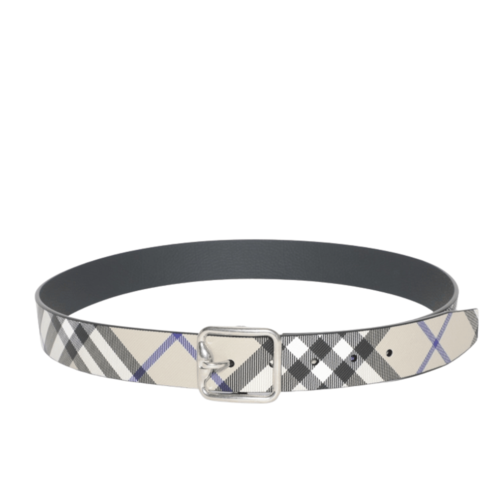 Burberry Classic Nova Check Leather 35mm Belt For Men view 2