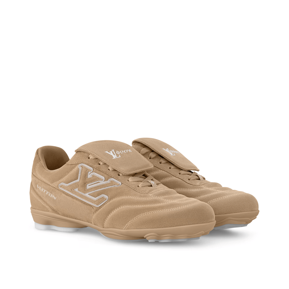 Louis Vuitton LV Footprint Soccer Sneaker Beige for Men 1AHTX8 view 3