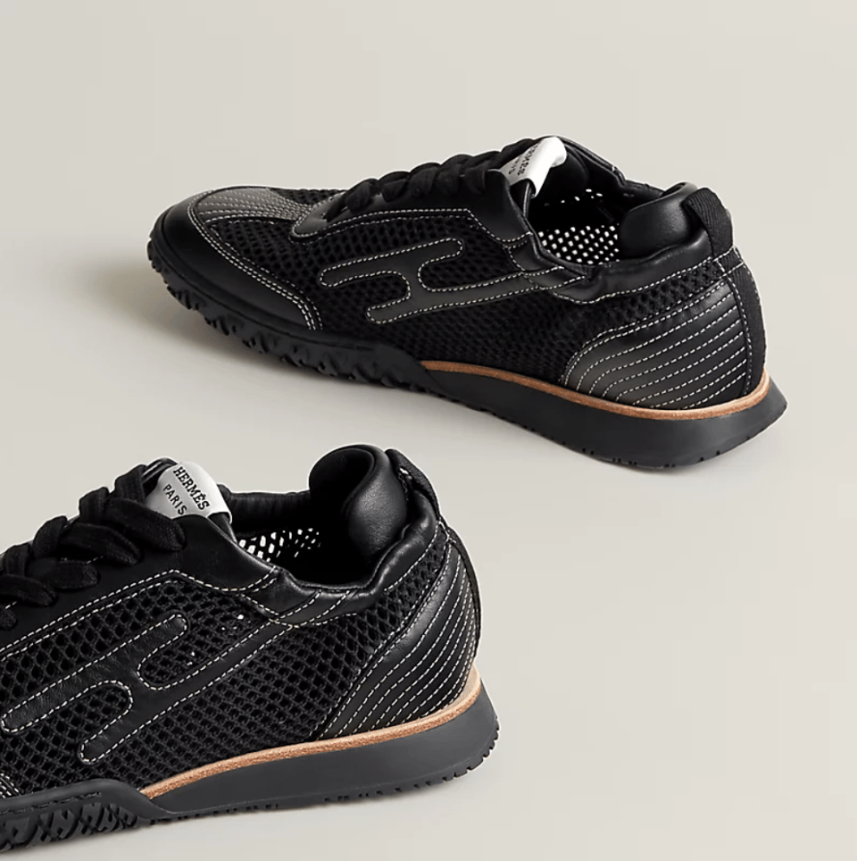 Hermes Jet Black Sneaker view 4