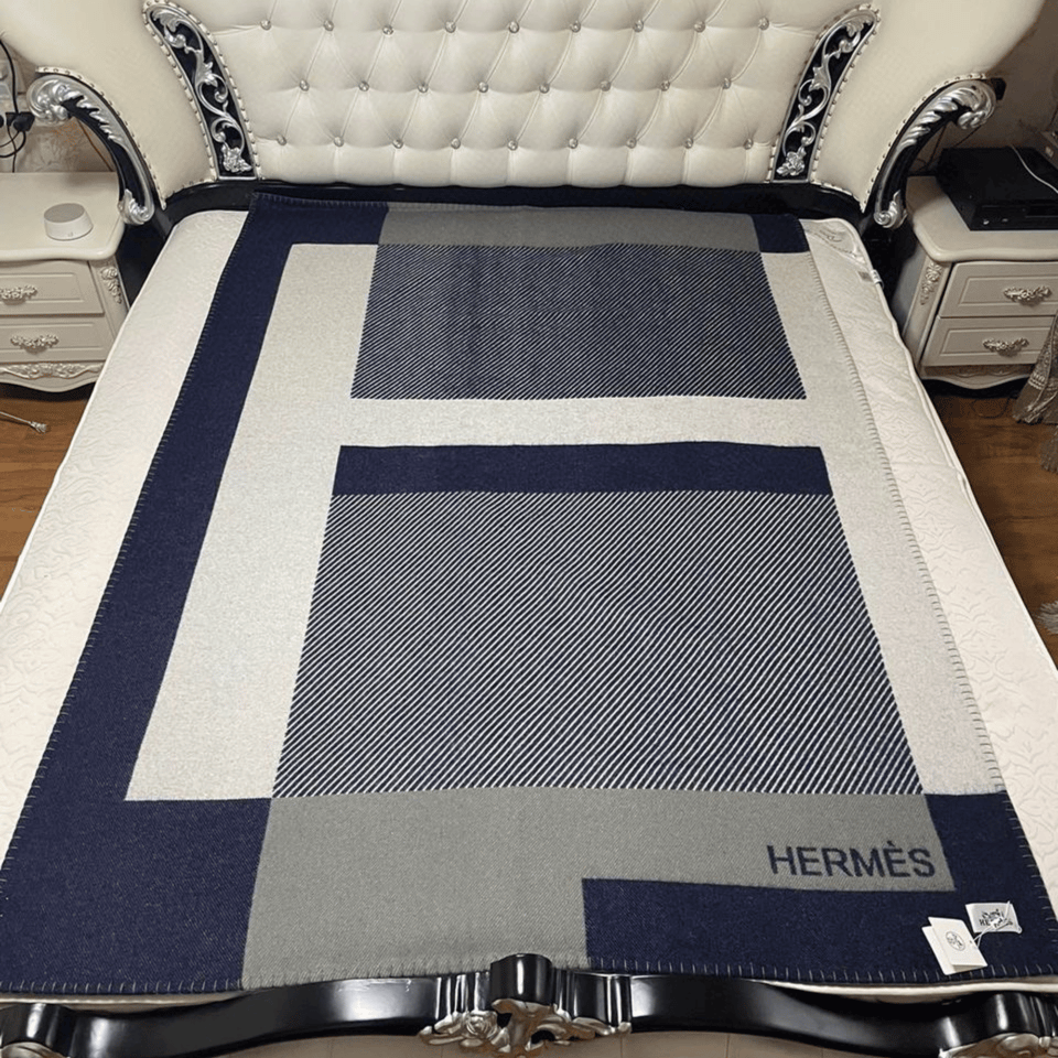 Hermes Luxury Cashmere Style Blanket view 9