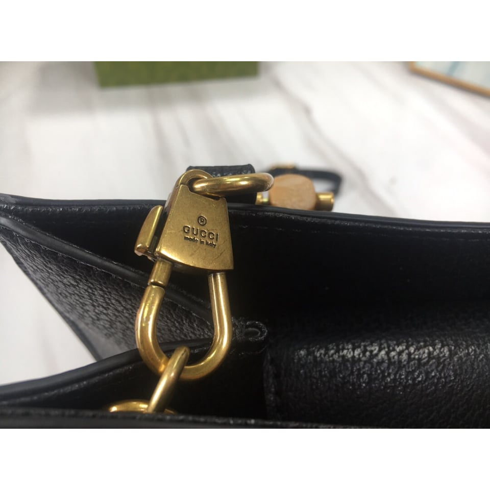 Gucci Diana Small Tote Bag in Black Denim view 10