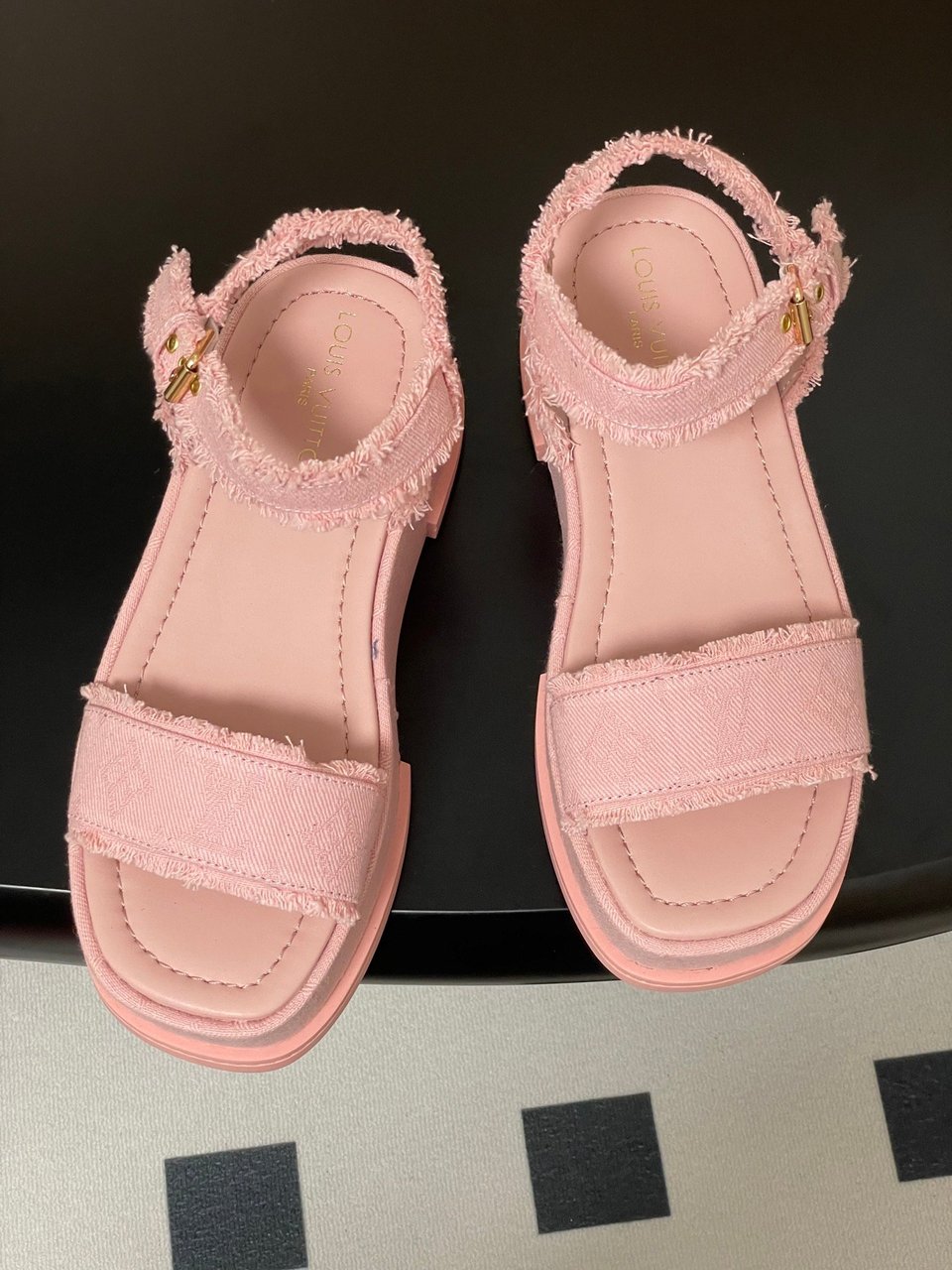Louis Vuitton By The Pool Maya Flatform Sandal Pink view 6