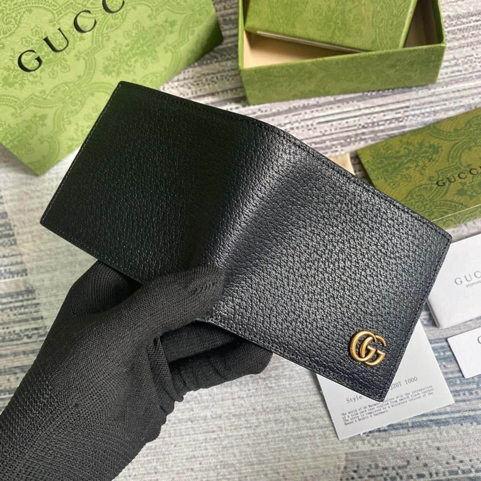 Gucci Marmont Bi-Fold Wallet Black 4.3in/11cm For Men view 8
