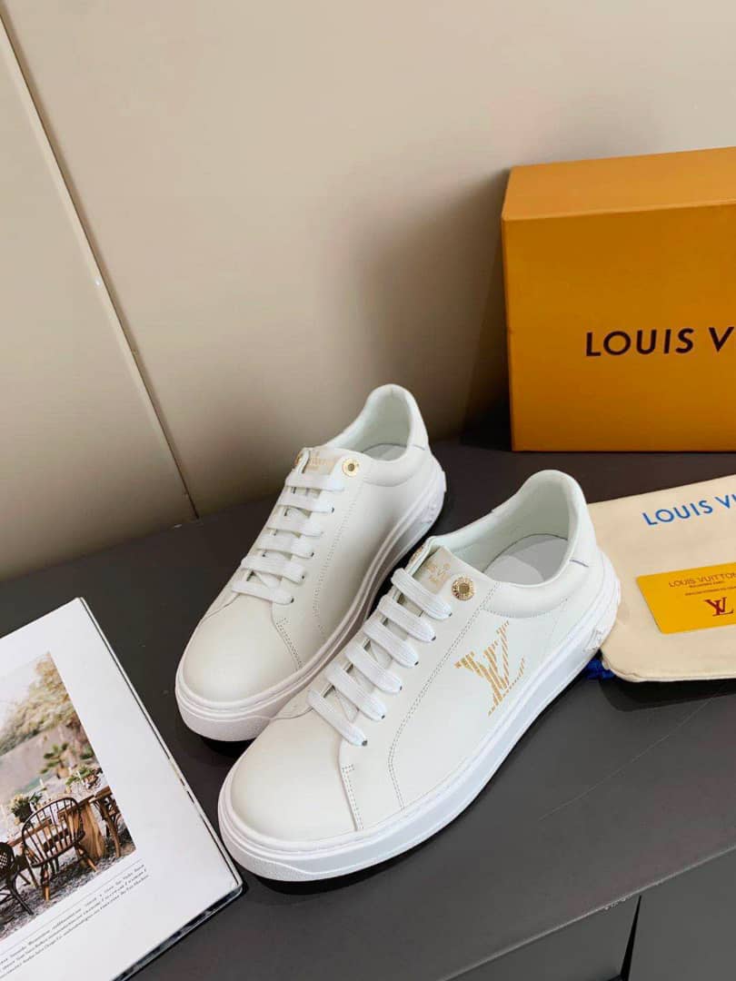 Louis Vuitton Time Out Sneaker White And Yellow view 6