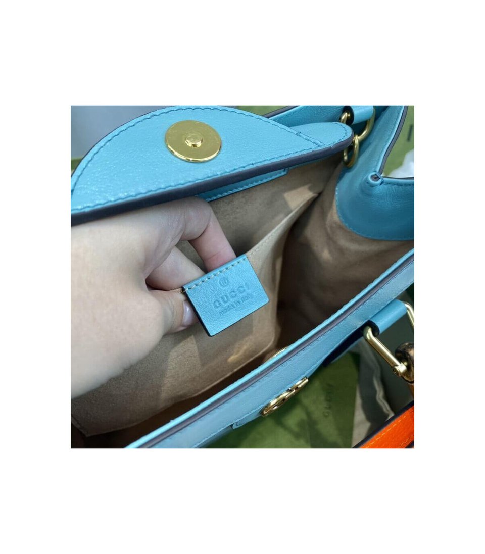 Gucci Diana Small Tote Bag Light Blue view 13