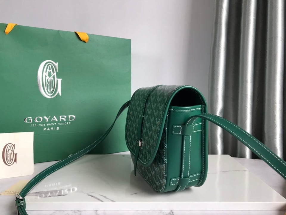 Goyard Belvedere Pm Bag 21Cm Green Canvas view 3