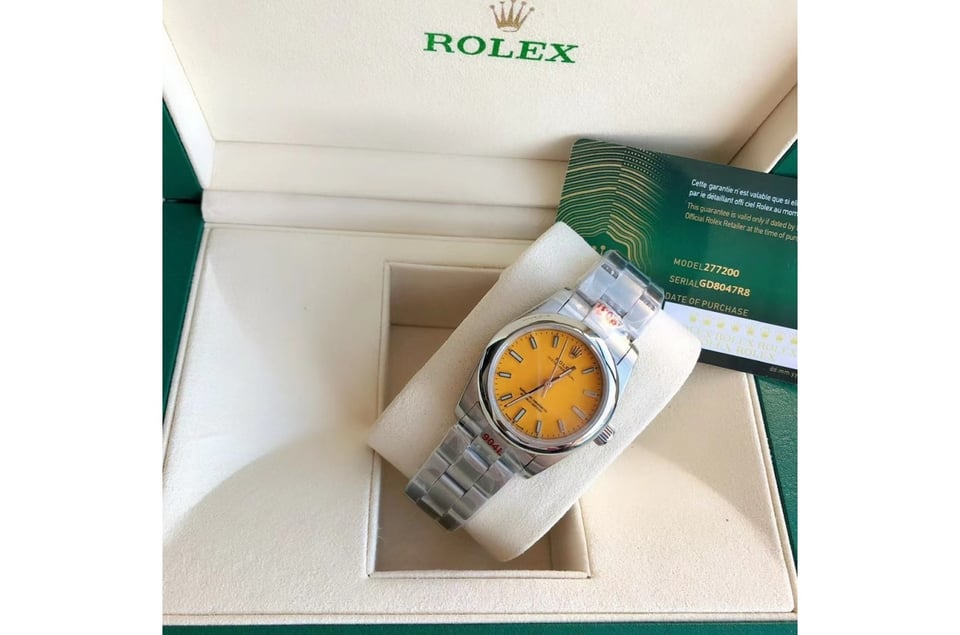 Rolex Oyster Perpetual 31/41mm SS/SS Yellow/Stk view 6