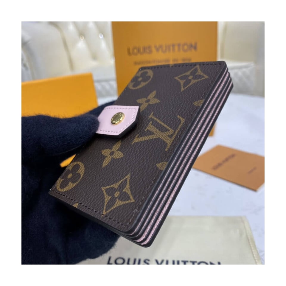 Louis Vuitton Monogram Canvas Card Holder Pink view 5