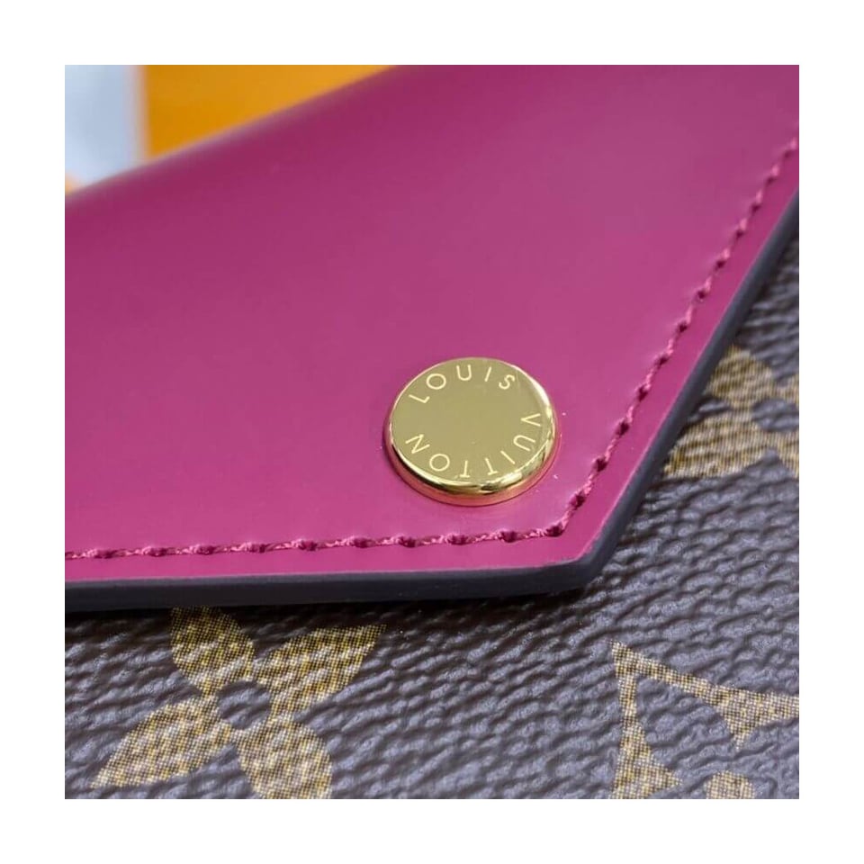 Louis Vuitton Monogram Zoe Wallet Fuchsia view 6