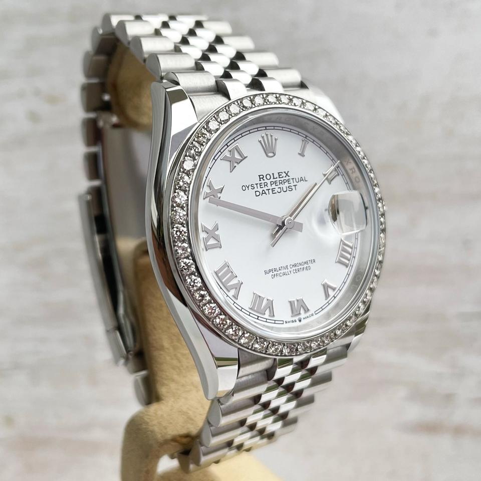 [Superclone] Rolex Datejust 36mm White Dial Jubilee 126284RBR view 3