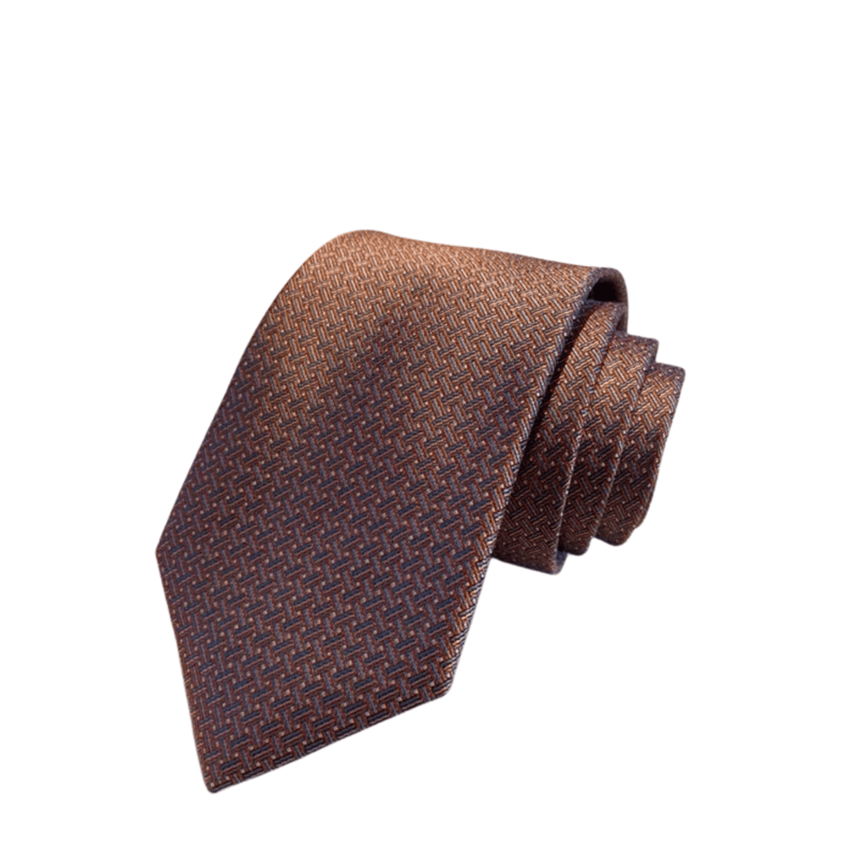 Hermes Pattern Canvas Tie For Men view 2