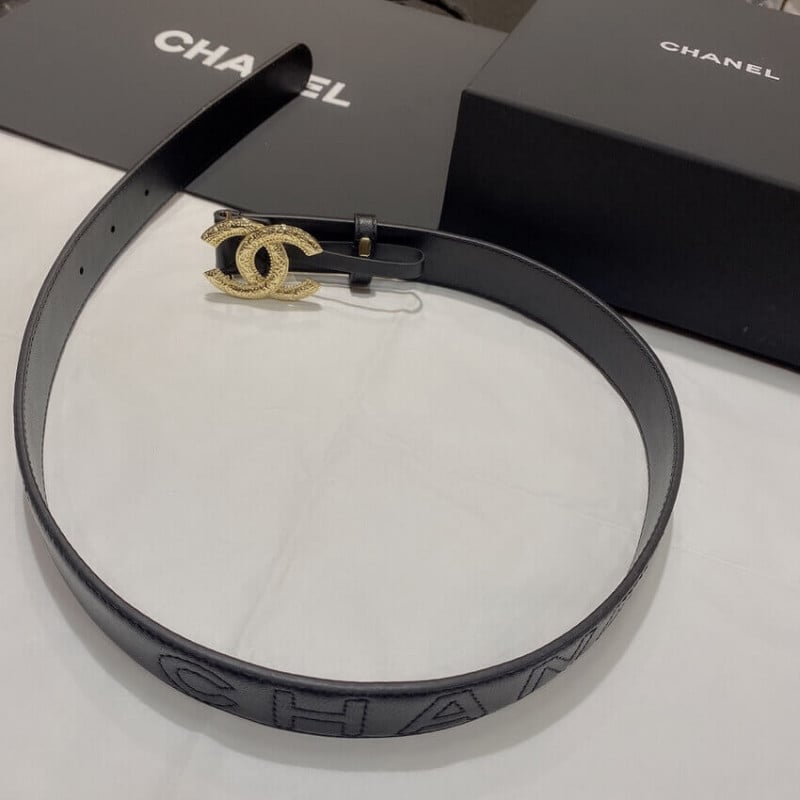 Chanel Quilted CC Logo Belt 3.0cm 34166 view 6