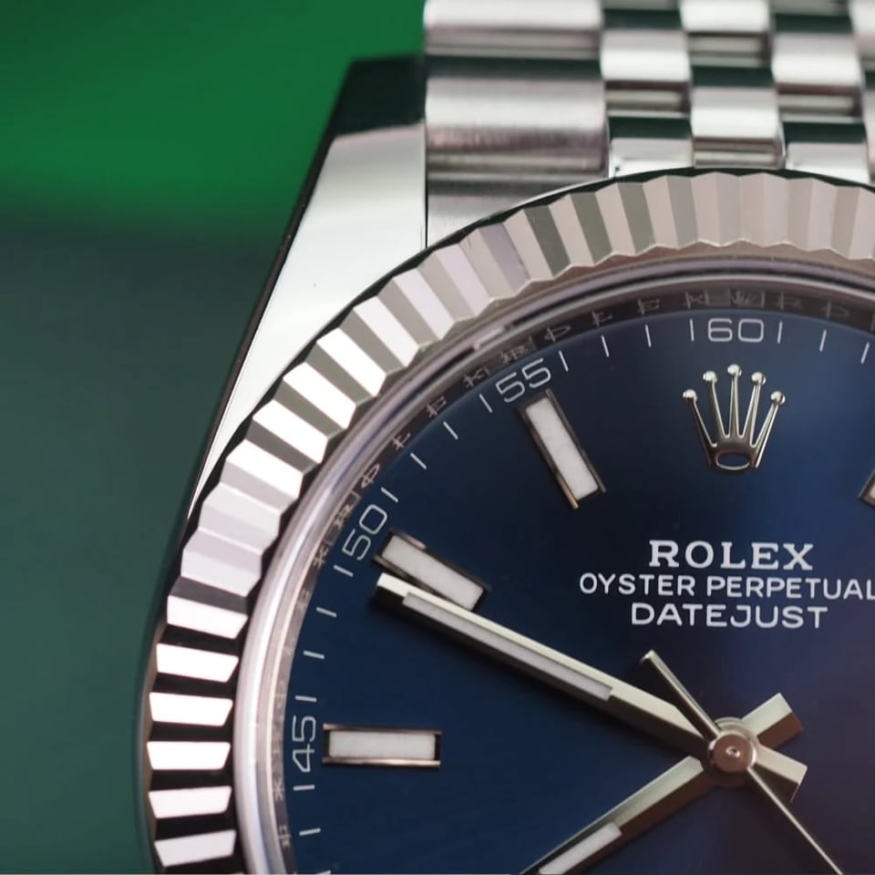 Rolex Datejust 41mm Blue Dial 126334 Jubilee view 9