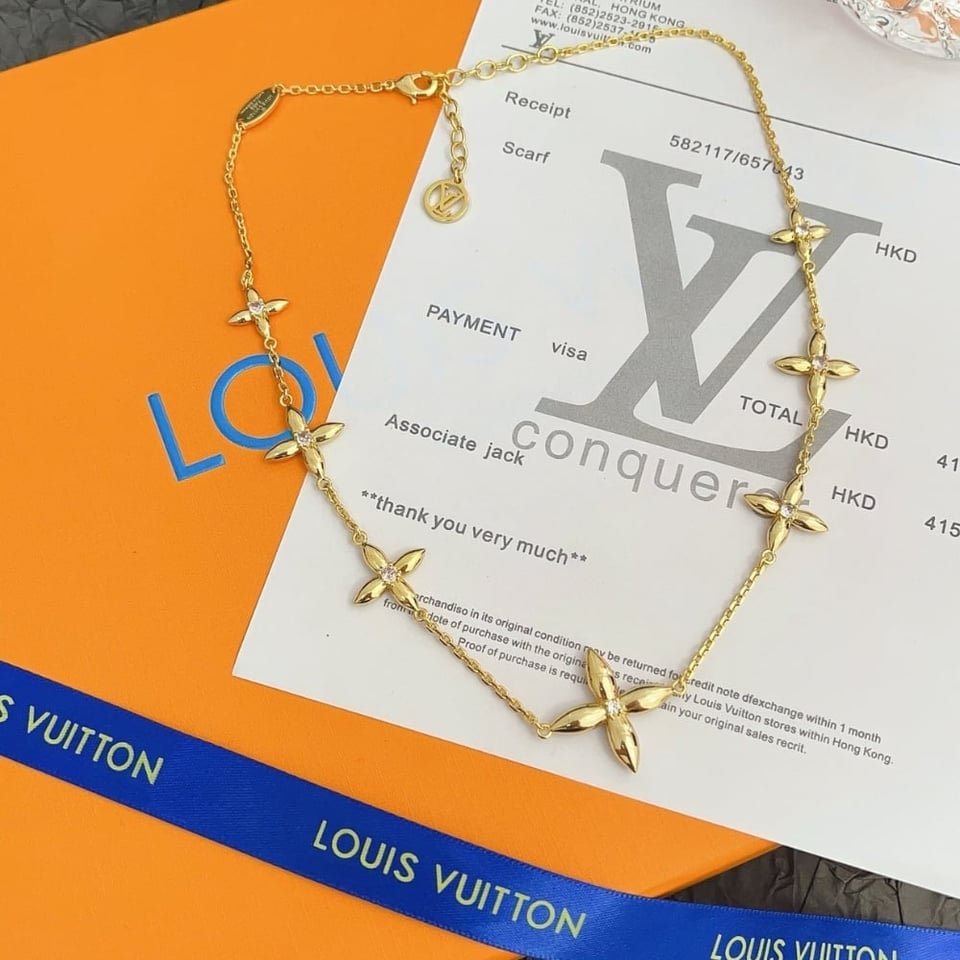 Louis Vuitton Louisette Signature Necklace Gold M01592 view 2