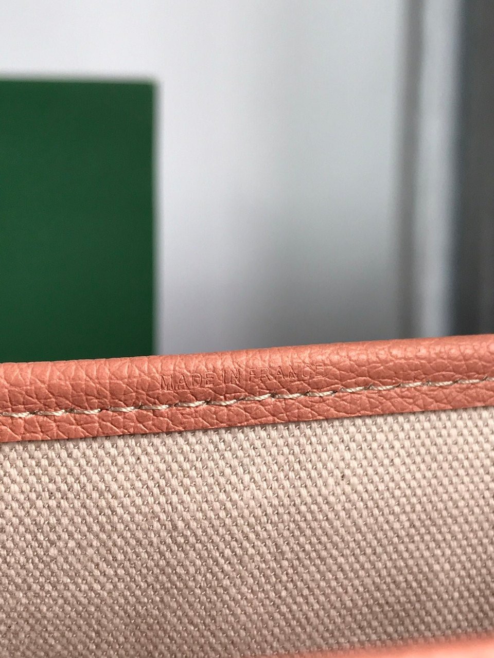 Goyard Saint Louis Pm Bag 34Cm Pink Canvas Chevroches Calfskin view 4
