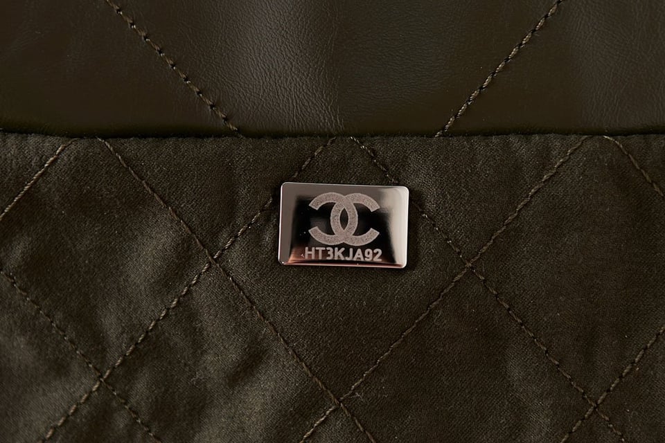 Chanel 22 Hobo Olive Calfskin Silver Hardware view 3