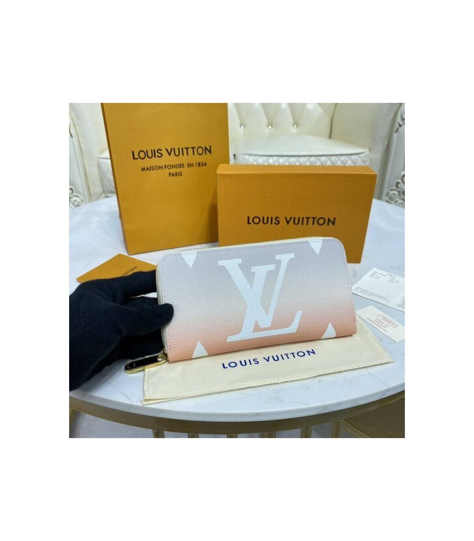 Louis Vuitton Zippy Wallet Mist Gray 19.5cm view 3