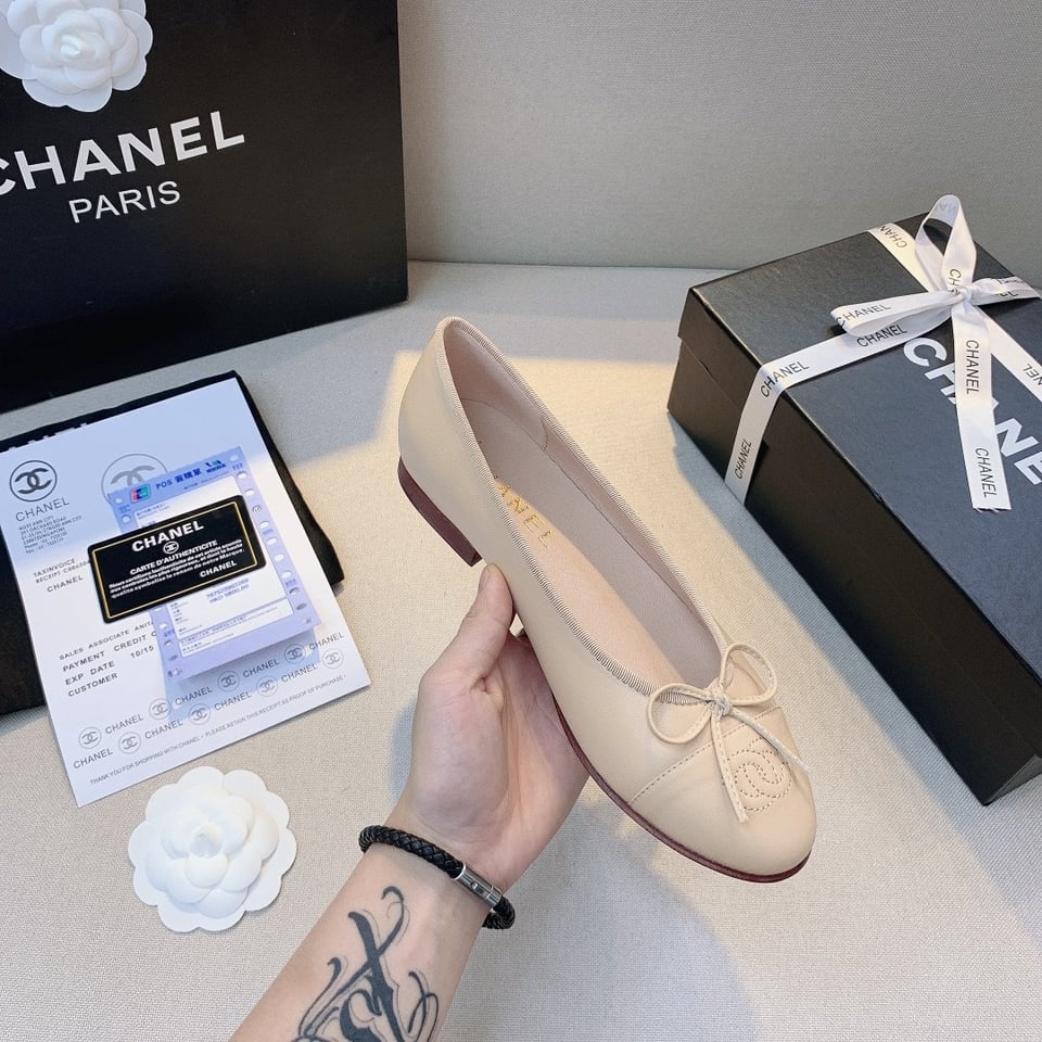 Chanel Classic Ballet Ivory Women’S Sandals view 6